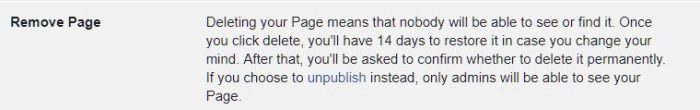 How to delete a Facebook Page | BloggingBistro.com
