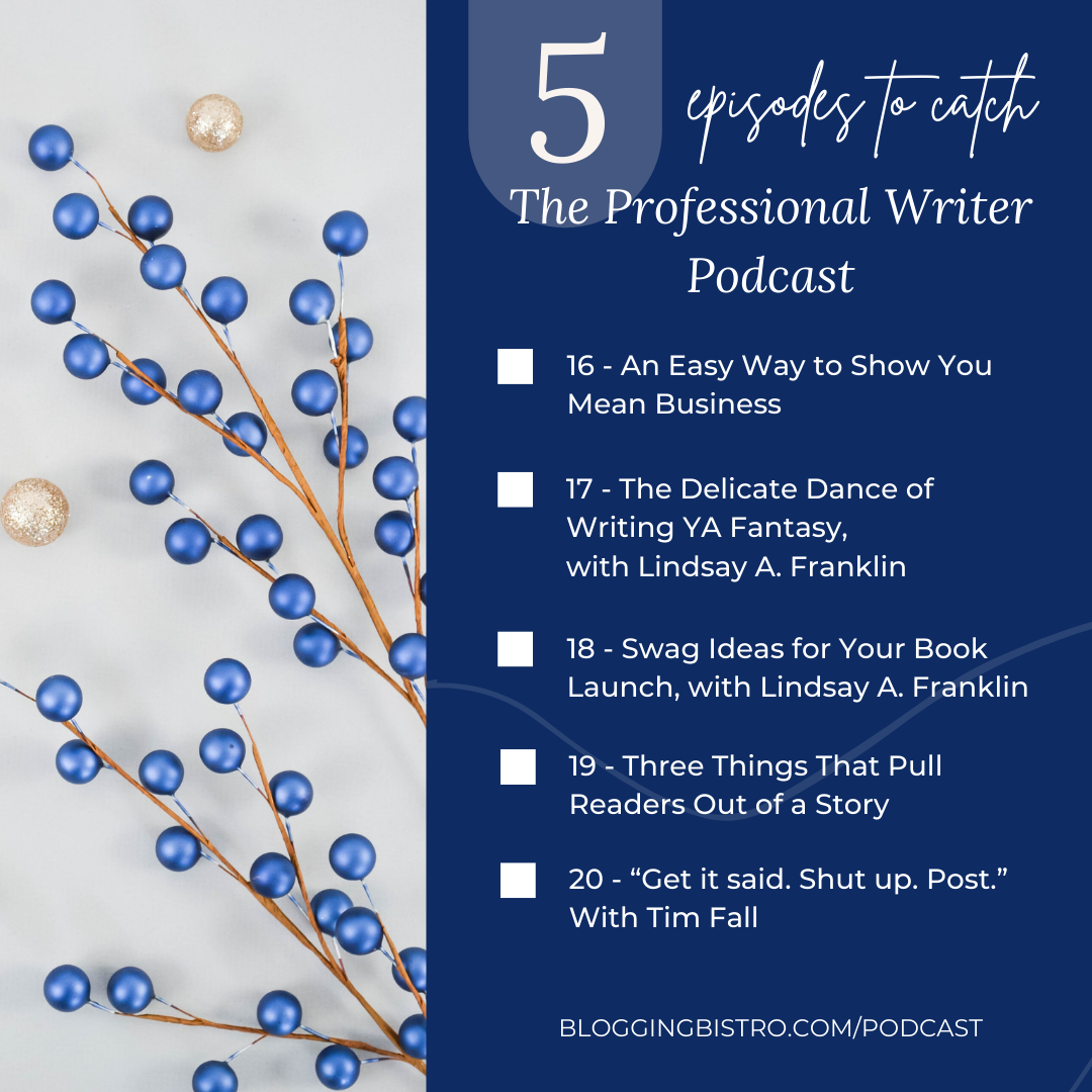 The Professional Writer Podcast with Laura Christianson | BloggingBistro.com | Episodes 16-20