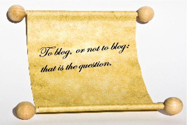To blog or not to blog…