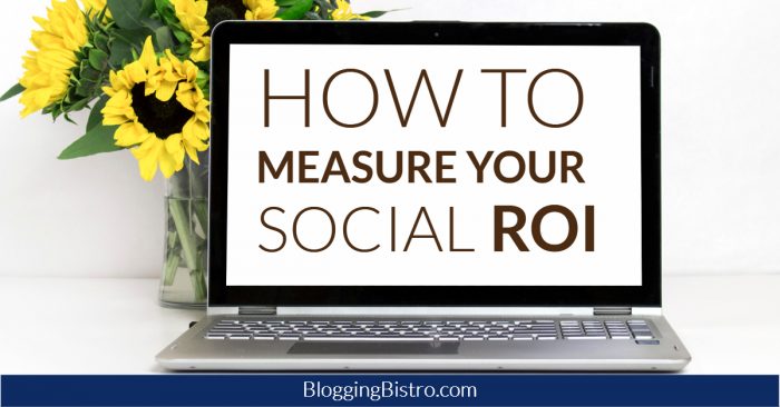Why and How to Measure Your Social Media ROI | BloggingBistro.com