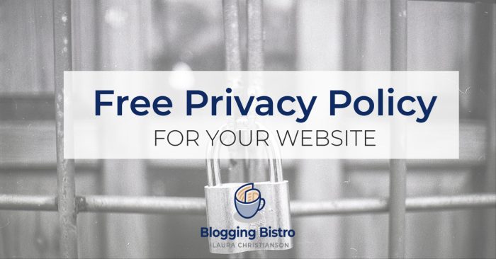 Free GDPR-Compliant Privacy Policy and Other Legal forms for your Website | BloggingBistro.com