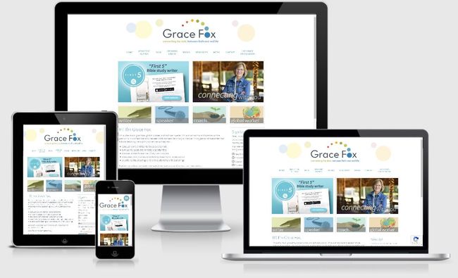 Custom Responsive Design WordPress Website for Grace Fox, Author and Speaker | BloggingBistro.com