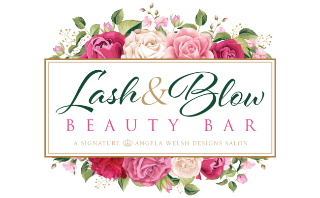 Lash and Blow Beauty Bar Logo | created by the team at BloggingBistro.com