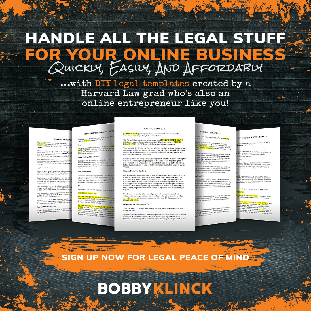 Legal Template Library from Bobby Klinck