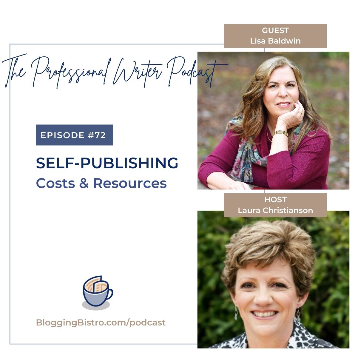 72 – Costs of Self-Publishing a Book, with Lisa Baldwin
