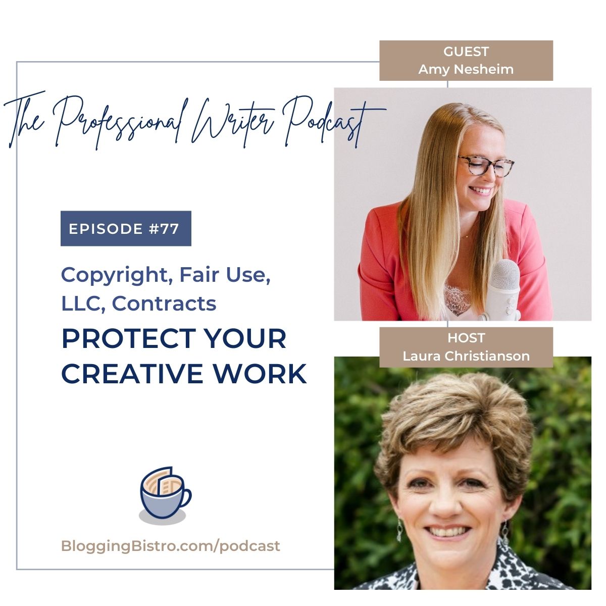 77 – Protect Your Creative Work: Copyright, Fair Use, LLC, Contracts, with Amy Nesheim